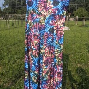 LuLaRoe Maxi M tie dye
